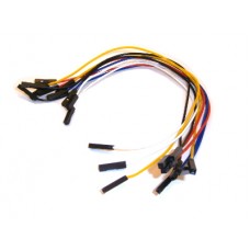 10 Jumper Wires Female-Female 20cm