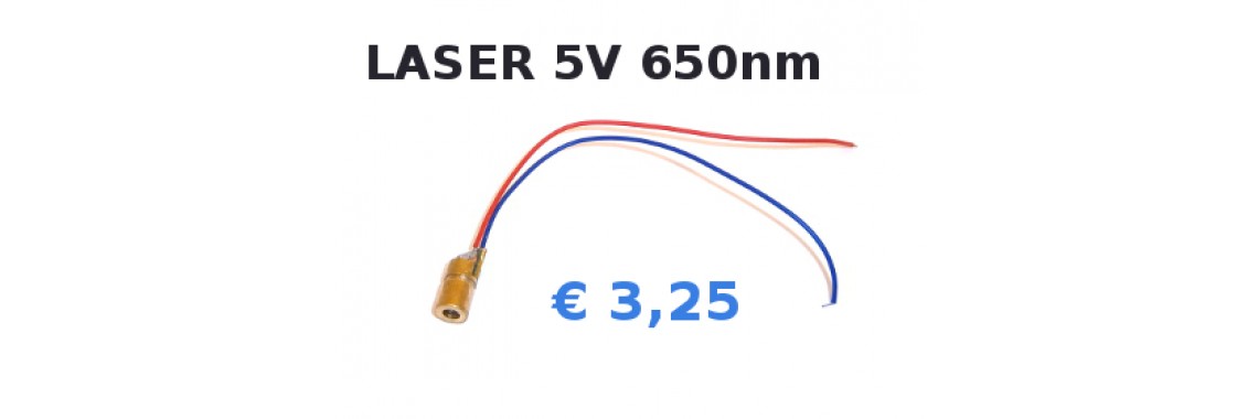 Laser 5V 650nm 5mW
